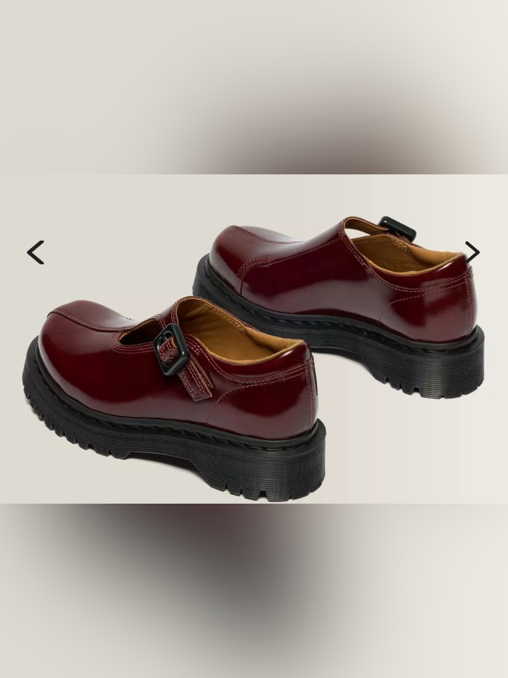 Burgundy Rejena Mary Jane Laquered Leather Loafers in EXCELLENT CONDITION. - Picture 2 of 7